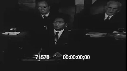 Philippine Pres Ferdinand Marcos speech at the US Congress 1966