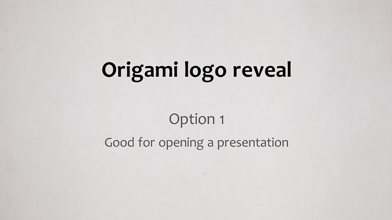 After Effects Project Files - Origami Logo Reveal on White - VideoHive 9516428