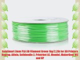 SainSmart 3mm PLA 3D Filament Green 1kg/2.2lb for 3D Printers Reprap Afinia Solidoodle 2 Printrbot