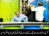Two pakistani politicians fighting in live talk shows