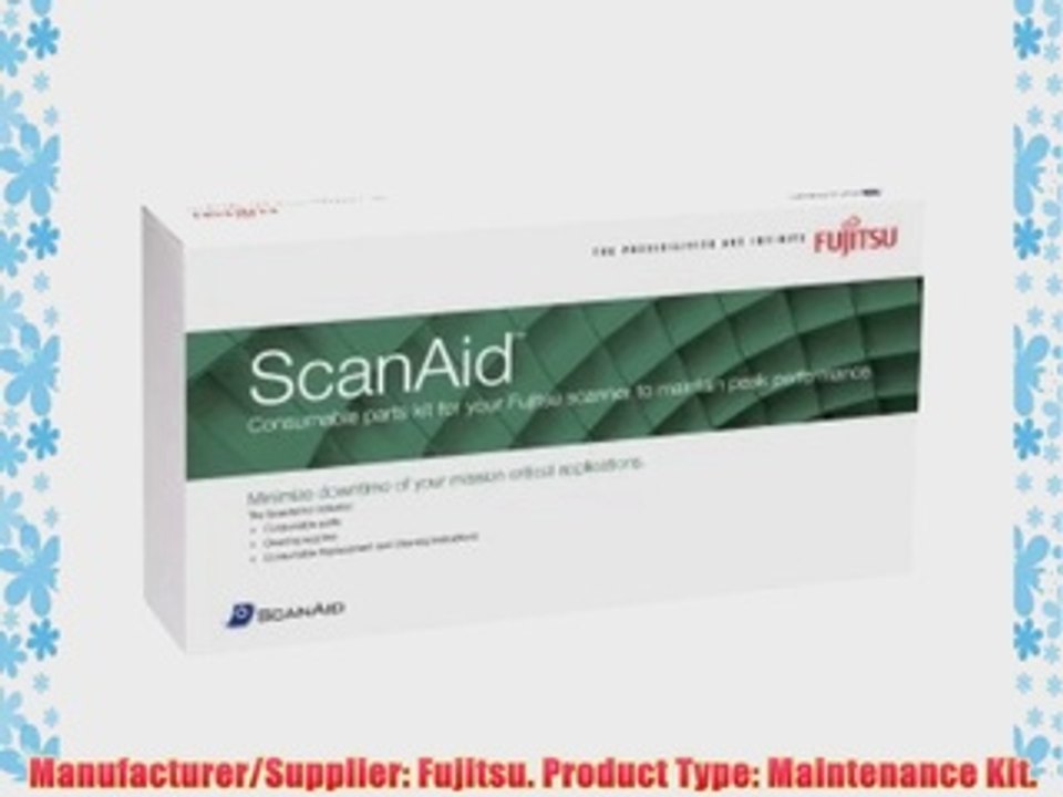 Fujitsu Consumables Scanaid Maintenance Kit Fi 5120c 5220c 4220c 4120c Pad Assemblies