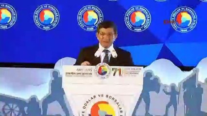 Başbakan Ahmet Davutoğlu, TOBB Genel Kurulu'nda Konuştu