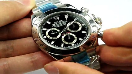Rolex Daytona Roldyt0032 Daytona Ss Black Dial Asia 7750