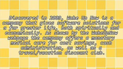 See How Wake Up Now Products Can Help You In This Financial Crisis.