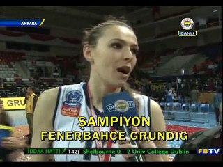 Eda Erdem Dündar Röportajı - Şampiyon Fenerbahçe Grundig Kupa Töreni