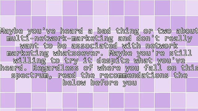 How To Achieve Success When It Comes To Network Marketing