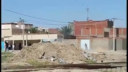حصري  فيديو مواجهات مع قوات الامن بالمتلوي بسبب مقتل شاب اثر حادث مرور