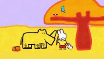 Dibujos animados para niños - Louie dibujame un rinoceronte HD