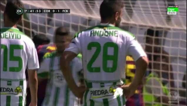 Cordoba vs Barcelona 0-1 Ivan Rakitic goal 02.05.2015
