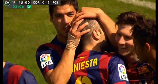 Goal Luis Suàrez Córdoba CF 0-2 FC Barcelona - 02.05.2015