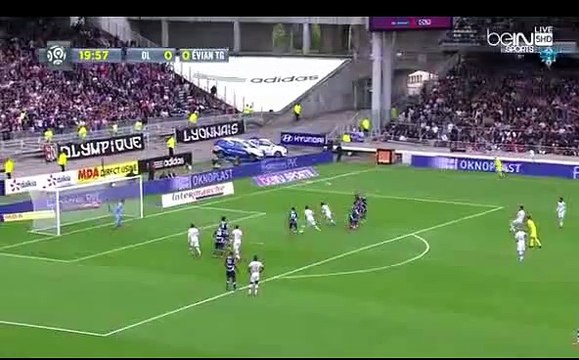 Olympique Lyon vs Evian TG 1-0 Grenier Fantastic Free-kick GOAL 02.05.2015