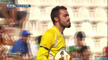 G.Pique goal (Cordoba 0-5 FC Barcelona) HD