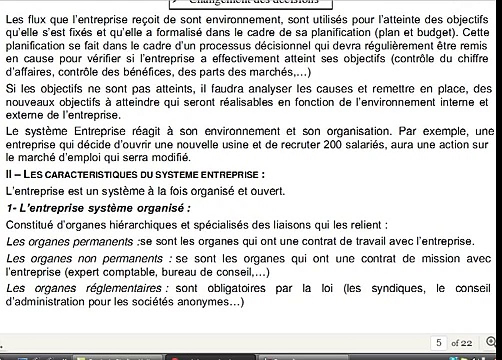 Economie et Organisation des Entreprises S1 - cours complet S1