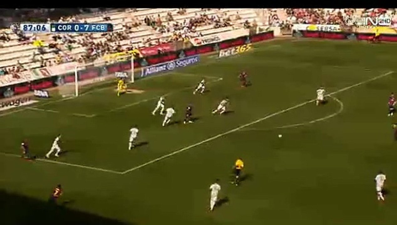 Cordoba vs Barcelona 0-8 Luis Suarez Hat-trick Goal 02.05.2015