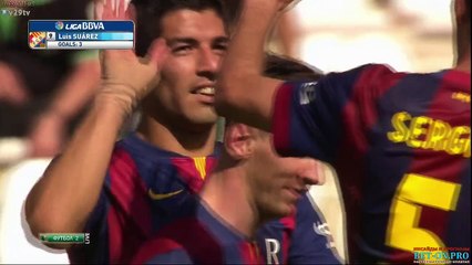 L.Suarez third goal (Cordoba 0-8 FC Barcelona) HD