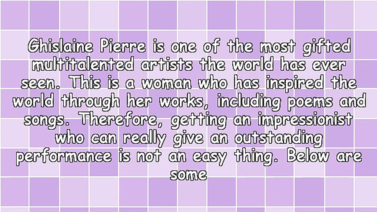 How To Get The Best Ghislaine Pierre Impersonator