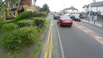 Cyclist have near miss with impatient drivers