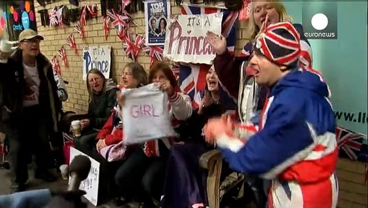 Los británicos reciben con entusiasmo la llegada de la nueva princesa