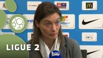 Conférence de presse Tours FC - Clermont Foot (0-1) : Gilbert  ZOONEKYND (TOURS) - Corinne DIACRE (CF63) - 2014/2015