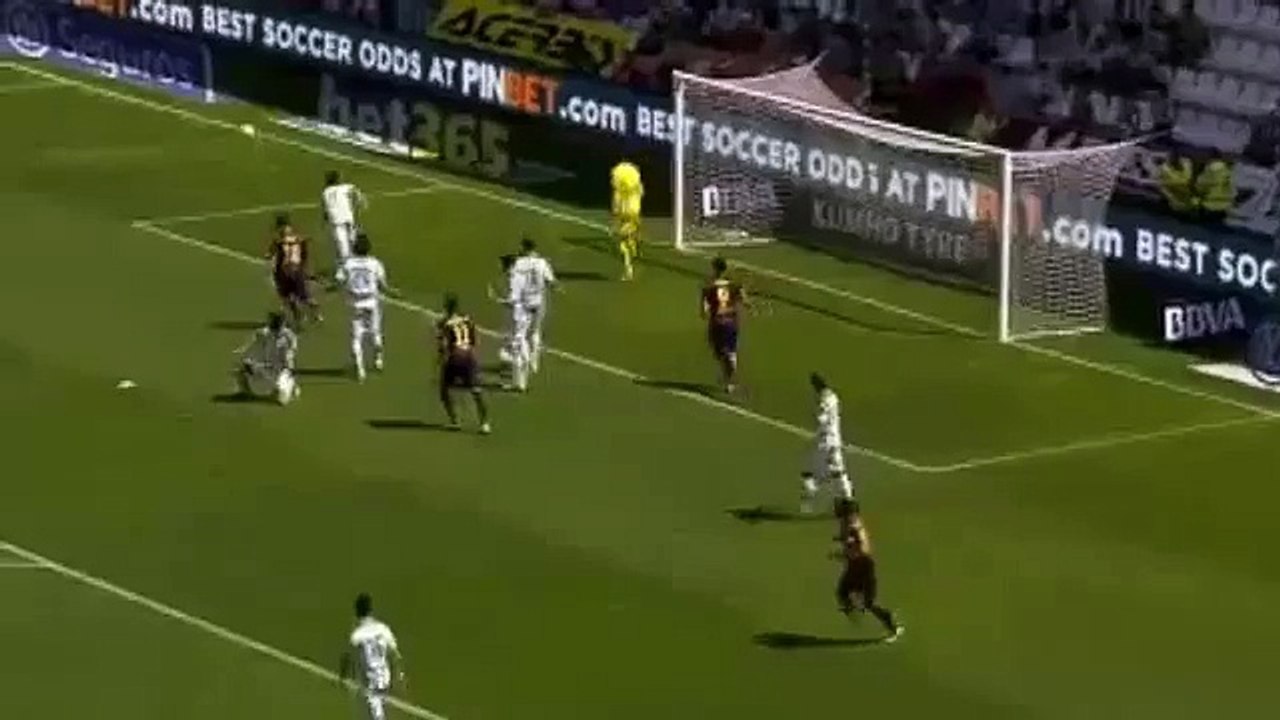 Neymar 3', Messi 6' miss goal- Cordoba vs Barcelona 0-0 [02_5_2015]