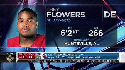 Patriots pick Flowers No. 101