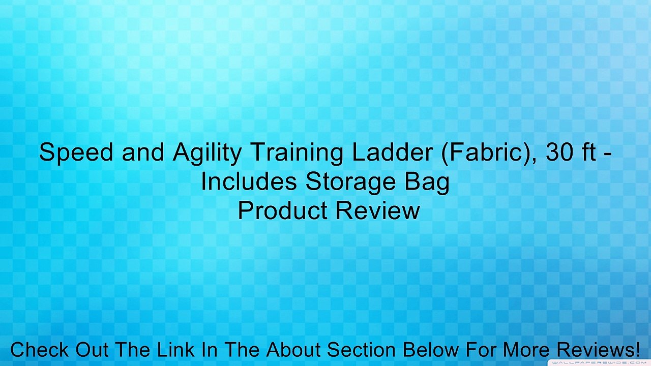 Speed and Agility Training Ladder (Fabric), 30 ft - Includes Storage Bag Review