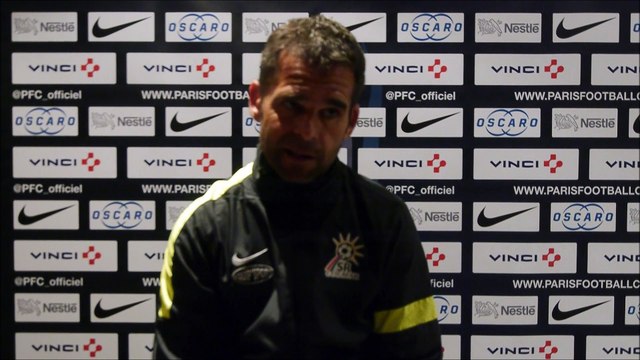 Réaction de Didier Ollé-Nicolle après Paris FC - Colmar