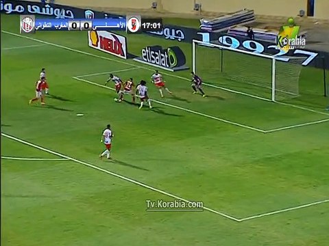 باسم علي يهدر فرصة التقدم للأهلي من إنفراد صريح