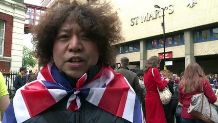 Londres: un écriteau annonce la naissance du bébé