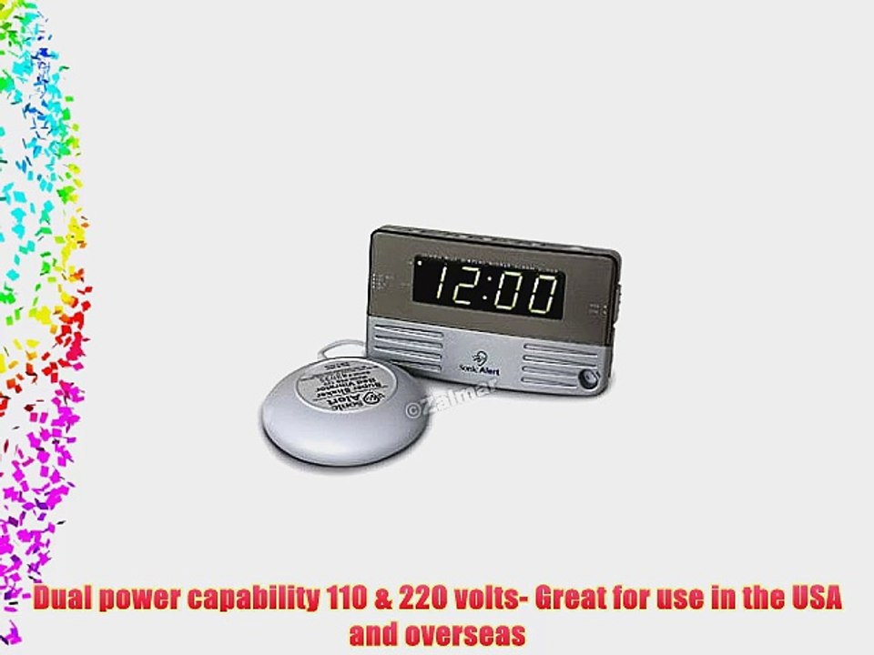 Sonic Alert Sonic Boom Alarm Clock with Bed Shaker
