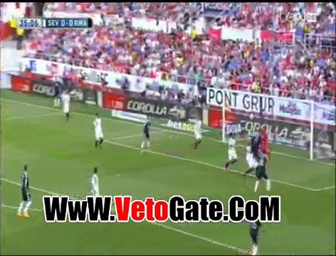 كريستيانو رونالدو يتقدم بالهدف الاول ريال مدريد فى اشبيليه