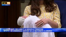 Kate et William présentent sur le perron de la maternité la princesse