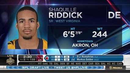 Cardinals pick Riddick No. 158