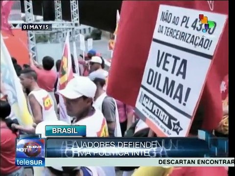 Movimientos obreros defienden conquistas alcanzadas en Brasil