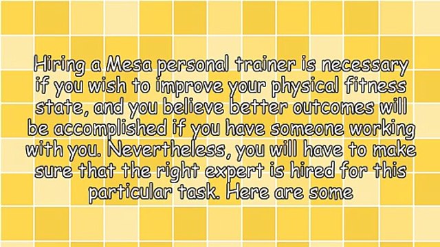 Considerations Before Choosing A Mesa Personal Trainer