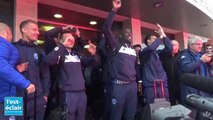 L'Estac championne de France de Ligue 2 : l'arrivée des Troyens à l'aéroport