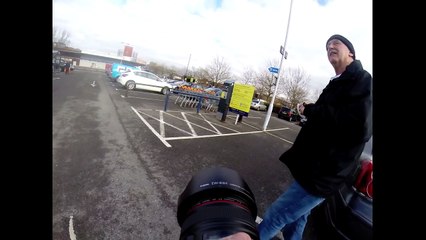 Public reactions to photographer. Burton on Trent