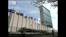 Libya's Khadafi Throws Paper at Ban Ki Moon After Rant at UN