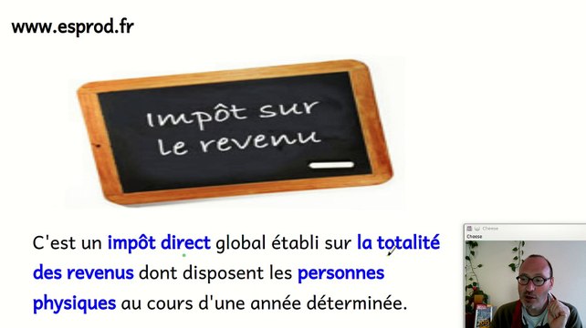 L'impôt sur le revenu, comment le calculer ? Notion d'économie