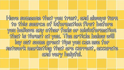 Network Marketing And How It Can Work For You