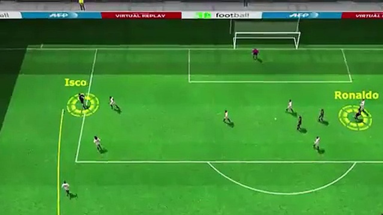 Vidéo The Goal from Cristiano Ronaldo (Real Madrid) on the 36th minute of the first half. - EUROSPORT - Sports