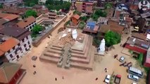 Drone footage shows scale of earthquake devastation in Nepal