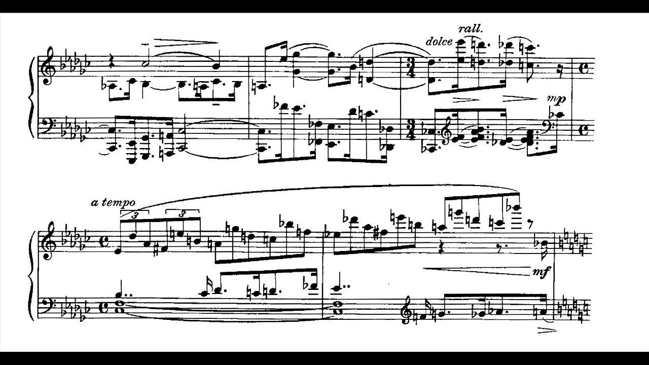 Samuel Barber - Piano Sonata with Score
