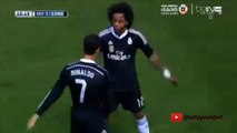 Real Madrid: Marcelo no anota pero celebra al estilo de Cristiano Ronaldo