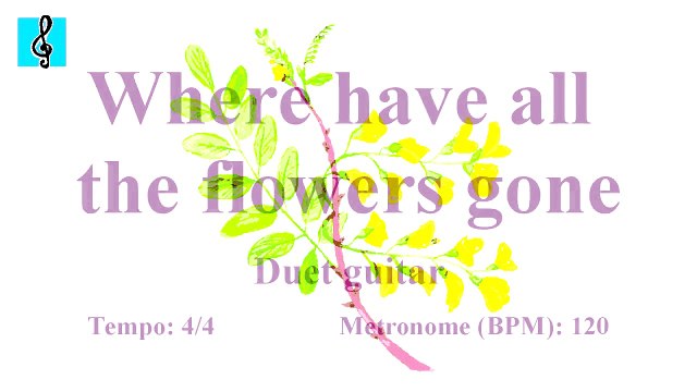 Guitar - Where have all the flowers gone (Sheet music - Guitar chords)