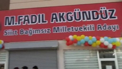 Siirt Fadıl Akgündüz, Halaylarla Seçim Bürosu Açtı
