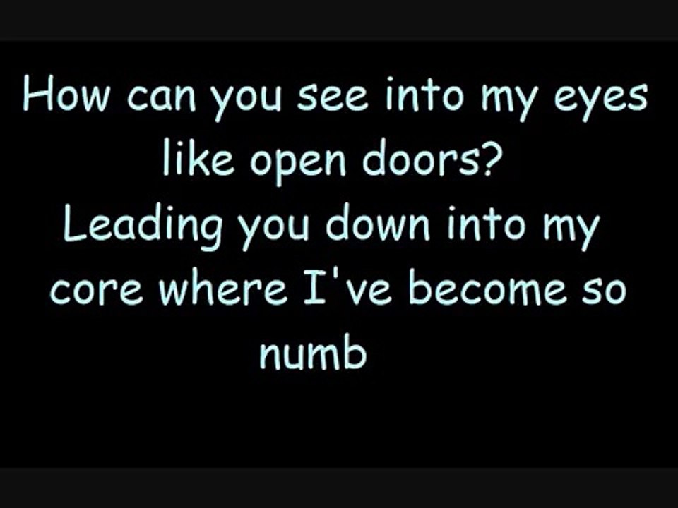 Evanescence-Bring Me To Life lyrics