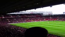 Manchester United fans at Old Trafford chant “Rio, Rio, Rio” in support Rio Ferdinand_2