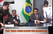 Perú y Brasil firman acuerdo para mejorar Fuerzas Armadas