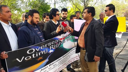 May 1st 2015 " Protest for Overseas Pakistani Voting Rights "